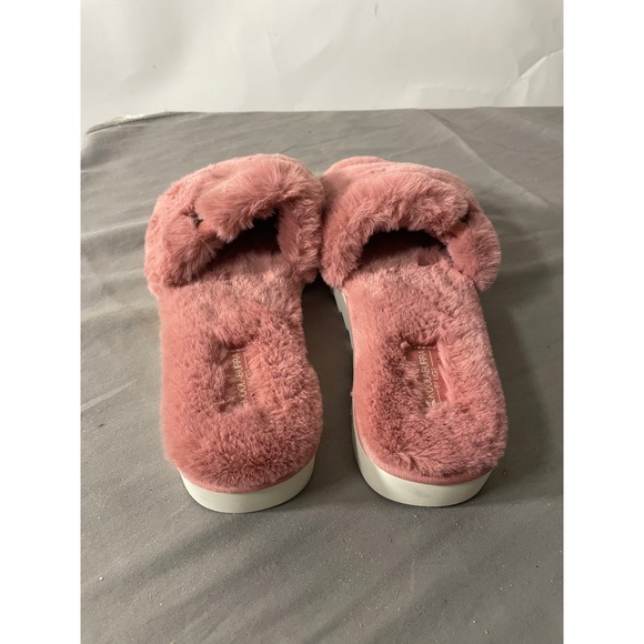 KOOLABURRA by UGG Furry Fuzzy Slides Slippers Pink Comfort Women's Size 9 - Picture 3 of 8